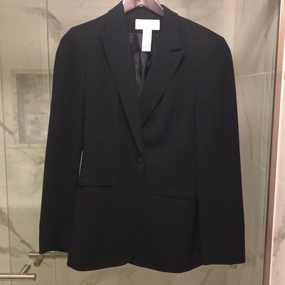 Liz Claiborne Black Suit Jacket Size 8